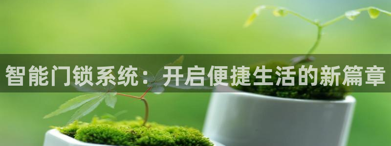 金年会金字招牌诚信：智能门锁系统：开启便捷生活的新篇章