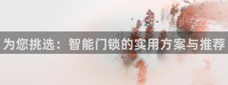金年会官方体育登录入口：为您挑选：智能门锁的实用方案与推荐