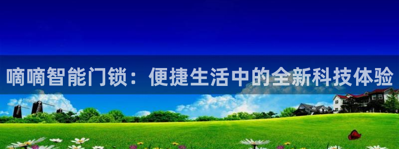 金年会首页登录：嘀嘀智能门锁：便捷生活中的全新科技体验