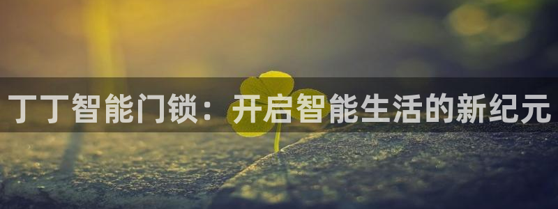 金年会登陆：丁丁智能门锁：开启智能生活的新纪元