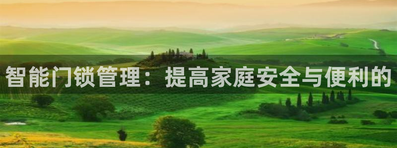 金年会体育金年会官网：智能门锁管理：提高家庭安全与便利的