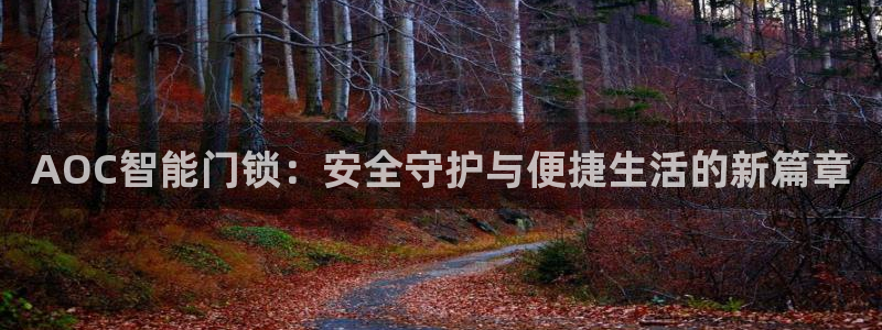金年会网页版登陆：AOC智能门锁：安全守护与便捷生活的新篇章