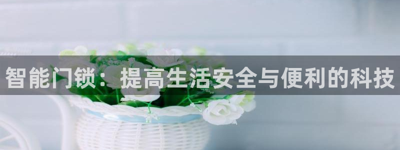 金年会平台：智能门锁：提高生活安全与便利的科技