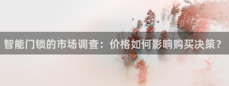 金立年会：智能门锁的市场调查：价格如何影响购买决策？