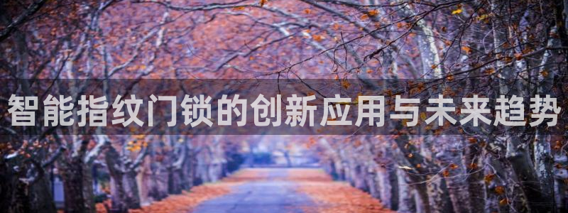 金年会取款:智能指纹门锁的创新应用与未来趋势