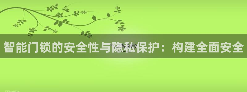 金年会彩金：智能门锁的安全性与隐私保护：构建全面安全
