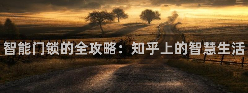 金年会彩金：智能门锁的全攻略：知乎上的智慧生活